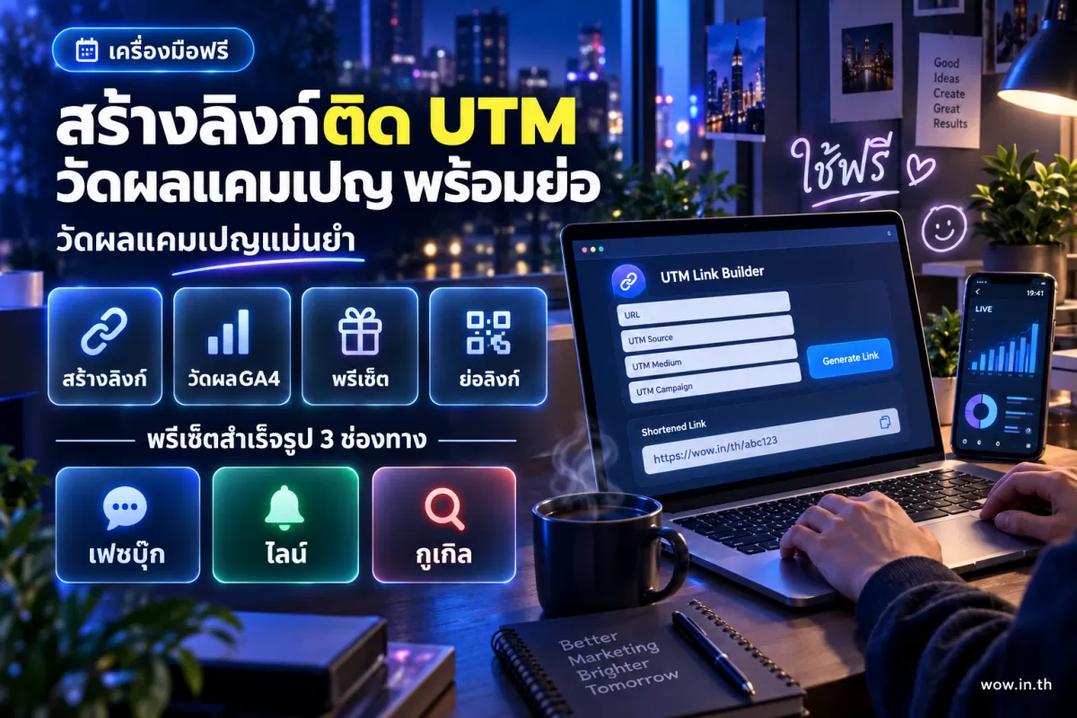 สร้างลิงก์ UTM (UTM Builder)