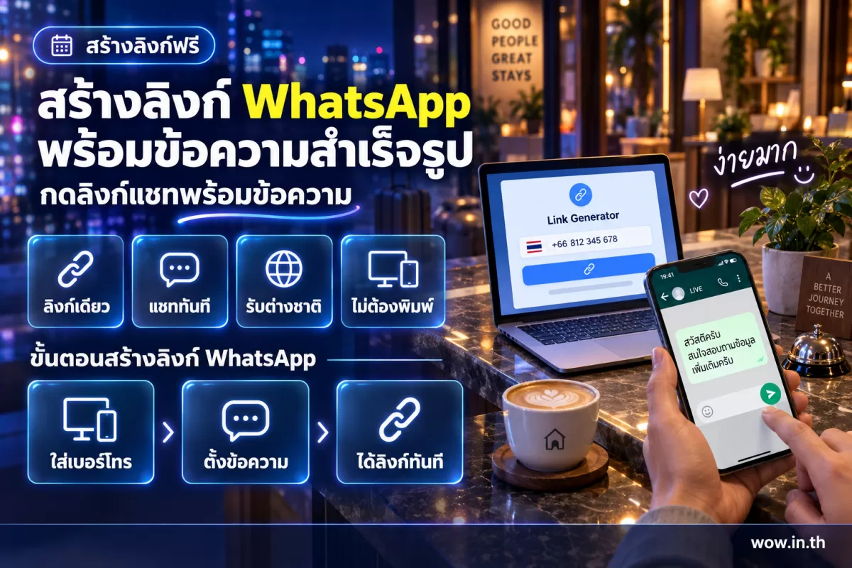 สร้างลิงก์ WhatsApp